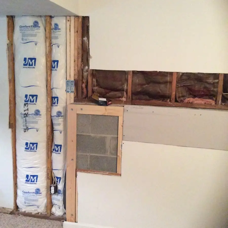 Wall insulation replacement during Odor Removal & Deodorization in Hudson